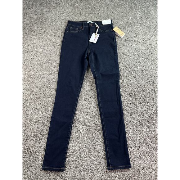 NEW Jessica Simpson Womens Adored High Rise Skinny Jeans Womens 26 Dark Blue - Picture 1 of 15